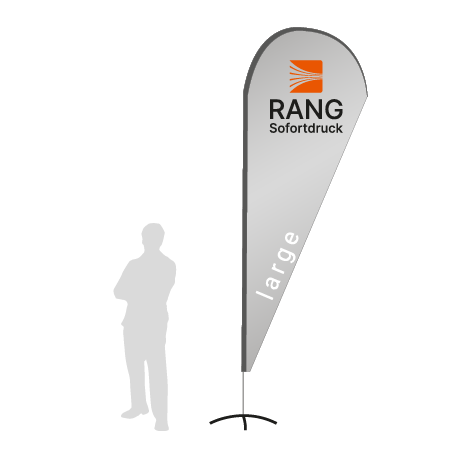 Beachflag Drop | Large (350 cm) | einseitig bedruckt