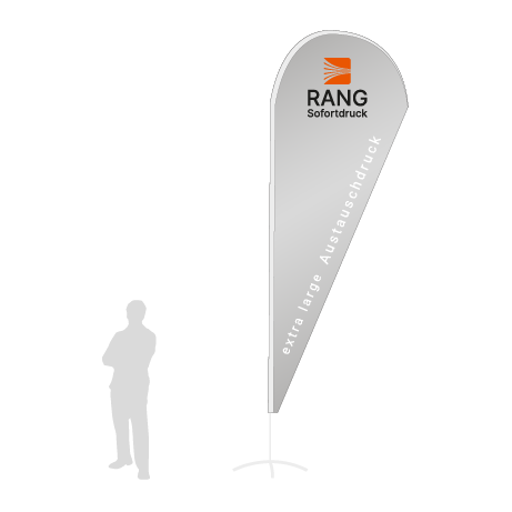 Beachflag Drop Austauschdruck | Extra Large (460 cm) | einseitig bedruckt